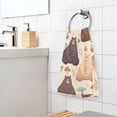 thumbnail image 5 of Bear Mushroom Pattern Bath Towel 100% Cotton Soft Thick High Absorbency Hand Face Towel Single Pack 16x28in, 5 of 7