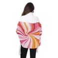 thumbnail image 4 of FORMRS Womens Scarf Winter Soft Long Big Warm Shawls Wrap Tassel Scarves, Swirling Lines, 4 of 9