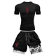 thumbnail image 1 of Conjunto de compresión con estampado 3D de Anime para hombre, Top de manga corta para gimnasio, pantalones cortos de entrenamiento, secado rápido, transpirable, atletismo, Rash Guard, 1 of 5
