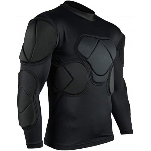 Jellybro Men's Padded Football Protective Gear Set Training Suit for Soccer Basketball Paintball Rib Protector