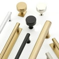 thumbnail image 3 of Schaub And Company 5102-MB Pub House 1-1/4" Round Smooth Solid Brass Disc Luxury Cabinet, 3 of 6