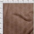 thumbnail image 3 of oneOone Cotton Poplin Twill Brown Fabric Geometric Allover Modern Traditional Sewing Craft Projects Fabric Prints By Yard 56 Inch Wide, 3 of 4