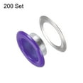 thumbnail image 3 of 200 Juego Color Redondos Ojales 10mm Agujero Metal Ojales con Arandelas para Recortes Álbum Zapatos Ropa Cuero Lienzo, Púrpura, 3 of 7