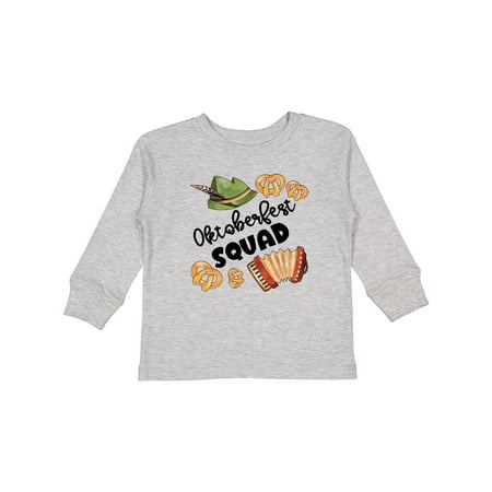 

Inktastic Oktoberfest Squad Hat Accordion Pretzels Gift Toddler Boy or Toddler Girl Long Sleeve T-Shirt