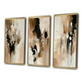 thumbnail image 3 of Designart "Mindful Abstraction in Brown III" Abstract Framed Wall Art Set Of 3 - Brown Abstract Frame Gallery Wall Set For Home Decor, 3 of 7
