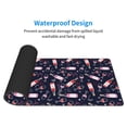 thumbnail image 5 of Disketp Gaming Mouse Pad Love Wine Pattern Large Mouse Mat Long Extended Desk Pad Non-Slip Rubber Mice Pads Stitched Edges Thin Pad (11.8x31.5 Inch), 5 of 8