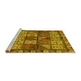 thumbnail image 2 of Ahgly Company Machine Washable Indoor Rectangle Abstract Yellow Modern Area Rugs, 7' x 9', 2 of 4