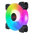 thumbnail image 4 of Ventilador de chasis RGB de 12 cm, ventilador de enfriamiento para computadora de escritorio, ventilador silencioso con cambio de color mágico y eclipse solar, 4 of 5