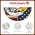 thumbnail image 4 of KLL American Bald Eagle Christmas Tree Skirt 36" ,Party Decorations Farmhouse for Christmas Decorations Holiday Party, 4 of 6