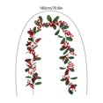thumbnail image 4 of Aurorax Christmas Wreaths for Front Door,Christmas Garland 5.9ft Rustic Berries Garland for Fireplace Wall Porch, 4 of 6