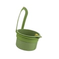 thumbnail image 4 of Cesta de drenaje colgante, recogedor de alimentos para fregadero, cesta coladora para fregadero, vaciado automático Verde, 4 of 9