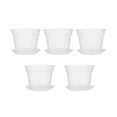 thumbnail image 3 of 4 Inch 5 Pack Orchid Pots With Holes And Saucers Clear Plastic Orchid-Pots, 3 of 5