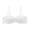 White, variant on skpabo Women's Comfy Corset Bra Push Up Bra Non-Steel Ring Non-Marking Top Support Underwear Comfortable Gathering Anti-Glare Fixed One-Piece Bra for Work Office Size