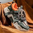 thumbnail image 4 of Men's Casual Sneakers, Multi-color Spliced PU Upper. Lace-up. Low-top. Bread Shoe Style. Suitable for All Seasons. Ideal for: Hiking, Traveling, Sports, Outdoor Activities, Streetwear, Skateboarding, 4 of 9