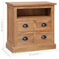 thumbnail image 4 of vidaXL Side Cabinet 60x30x60 cm Solid Teak, 4 of 5
