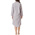 thumbnail image 3 of INSPIRE CHIC Women's Plaid Heart Printed Shirtdress Sleepshirt Loungewear Pajama Shirt Dress M Gray Heart, 3 of 5