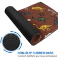 thumbnail image 6 of Long Mouse Pads for Desk,Brown Cartoon Dinosaurs Fossils Pattern Desk Mats on Top Of Desks, Desk Mouse Pad Extra Large with 3mm Non-Slip Base and Stitched Edge for Gaming,Office,Work,Home 31.5"x11.8", 6 of 6