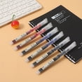 thumbnail image 4 of 10pcs Rollerball Pen Gel Ink Pen 0.5mm Needle Nib Smooth Writing for Graffiti, 4 of 16