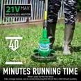 thumbnail image 4 of Cordless Weed Eater Grass Trimmer,3-in-1 Lightweight Push Lawn Mower & Edger Tool with 3 Types Blades,21V 2Ah Li-Ion Battery Powered for Garden and Yard (Green), 4 of 6