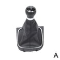 thumbnail image 1 of Car 5/6 Speed Gear Knob Lever Stick Gaiter Boot Cover B4N7 S2X2 U3, 1 of 8