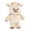 Khaki, variant on YAMB Highland Cow Running Plush Doll, Soft Stuffed Cattle Shaped Furry Doll with Interactive Running & Dancing Motion, Skin-friendly Cotton Stress Relief Fidget Doll for Cow Lovers