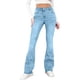 thumbnail image 1 of TaTaai Bootcut Straight Leg Denim Women Jeans Pocket Design Machine Washable No Fading Versatile Fashion Casual Daily Wear Full Length Denim Trousers Gift, 1 of 8