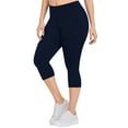 thumbnail image 1 of Leggings de talla grande para mujer: pantalones capri de yoga, faja moldeadora que realza los glúteos, tejido de poliéster, tallas XL-XXXXXL para hacer ejercicio/uso informal., 1 of 5