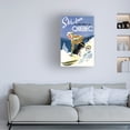 thumbnail image 2 of Lantern Press 'Ski' Canvas Art, 2 of 4