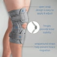thumbnail image 2 of Swede-O Thermal Vent Open Wrap ROM Hinged Knee Brace - Gray, XSmall, 2 of 7