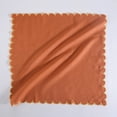 thumbnail image 5 of Fingercraft Cloth Napkins, Everyday Use Reversible Scallop Design, Premium Quality Cotton Linen Blend Napkin Set of 6 Perfect for Parties Dinners Weddings Christmas Napkin Cloth 20x20 Inch Rust, 5 of 6