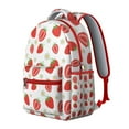 thumbnail image 2 of Strawberry Print Backpack - Spacious school bag for teens & adults, lightweight laptop backpack for college & travel, cute gift., 2 of 6