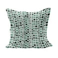 thumbnail image 1 of Modern Fluffy Throw Pillow Cushion Cover, Retro 60s 70s Vintage Geometrical Circles Dots Points Ombre Image, Decorative Square Accent Pillow Case, 16" x 16", Hunter Green Turquoise, by Ambesonne, 1 of 5
