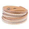 thumbnail image 6 of SmartBy Women Faux Leather Shiny Hot Fix Rhinestone Inlaid DIY Multilayer Bracelet Gift, 6 of 8