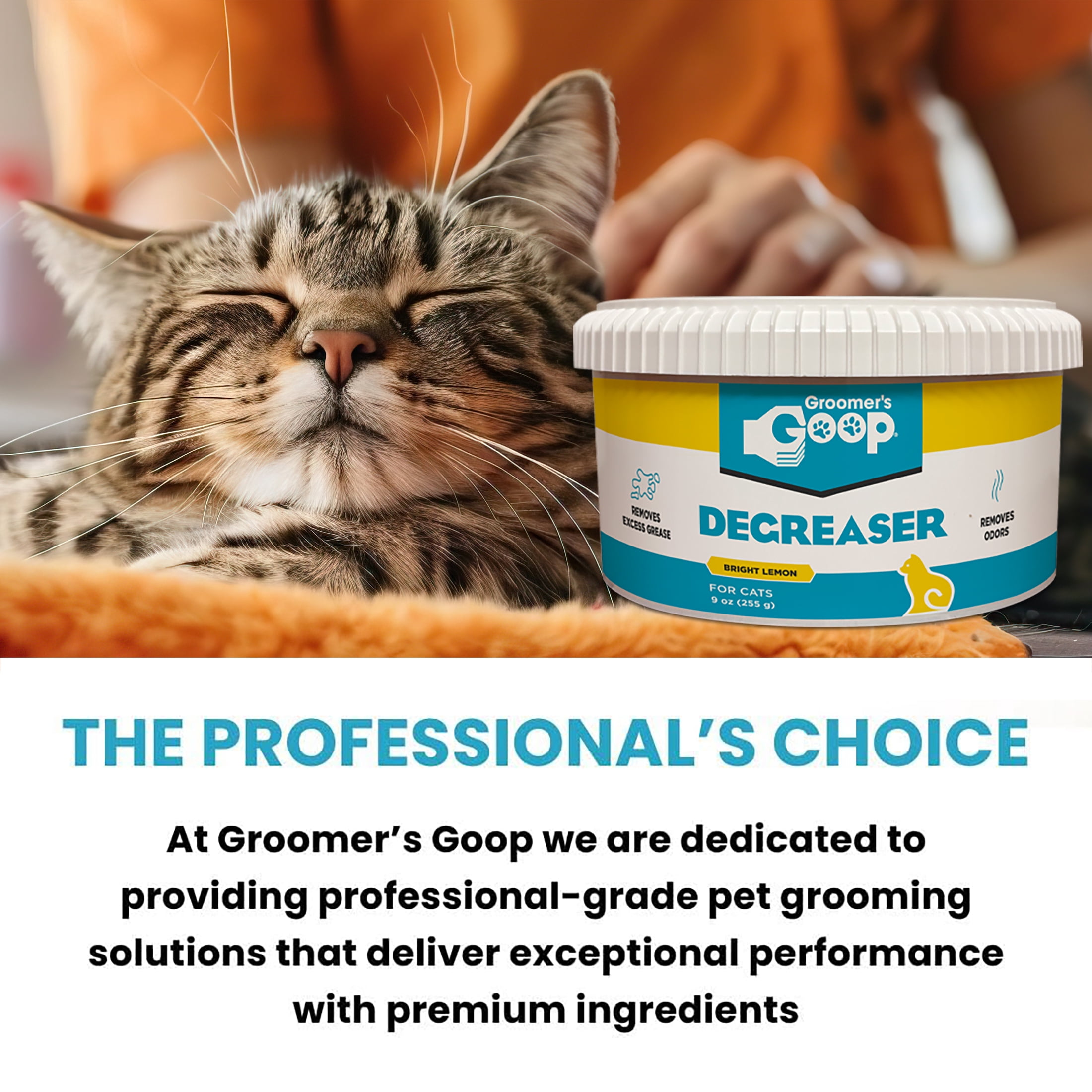 Groomer's Goop Cat Degreaser for Oily Coats, 9 oz