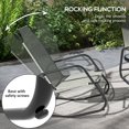 thumbnail image 4 of Outsunny 3 Pieces Patio Bistro Set, Patio Rocking Chairs Set of 2, Grey, 4 of 10