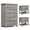 Tall 6 drawer dresser + 2 pcs nightstands, variant on LGHM 2 Piece Modern Farmhouse Bedroom Furniture Set, Large 8 Drawer Dresser and Nightstand with 2 Drawers & Charging Station, Gray Wash