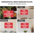 thumbnail image 3 of Fire Assembly Point Sign 12 X 8 Inch Metal Sign, Rustproof Aluminum, Multicolor, 3 of 8