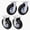 Black 1, variant on , 4PCS 8IN CASTER pneumatic tire(2PCS SWIVEL+2PCS RIGID), Caster Wheel, Steel Hub with Ball Bearings, 5/8-Inch Bore Centered Axle -black, Black ,Rubber ,