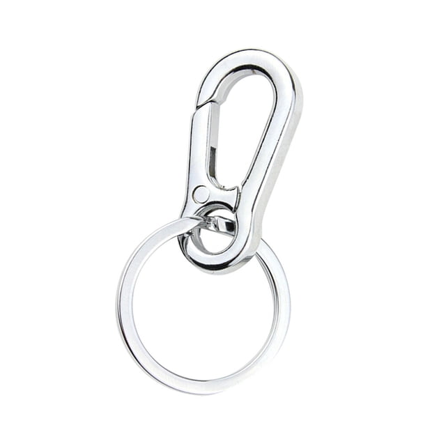 unbranded 1Ud Llavero De De Metal Plateado Con Mosquetón Flexible Para Auto Uso Diario Y Regalo
