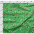 thumbnail image 2 of Soimoi Tissu en Toile de Polyester Imprimé d'Insectes, Tissu de Couture pour Déco au Mètre 56 Pouces de Large, Tissu Décoratif pour Rideaux Sacs Fourre-Tout, Vert, 2 of 5
