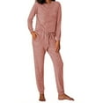 thumbnail image 2 of Fantaslook Womens Pajamas Sets Long Sleeve Top and Pant with Pockets Lounge Wear Set Oufits, 2 of 11