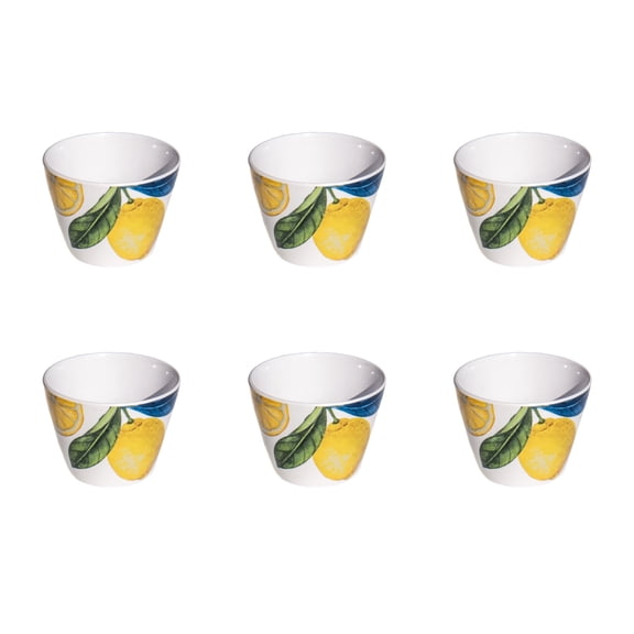 Lemon Orchard Melamine Dip Bowl - Yellow - 4" - Set of 6