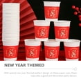 thumbnail image 4 of Minkissy 50 Pcs Gobelets Cylindriques Rouges pour Célébration du Nouvel An et Pique-Niques, 4 of 7