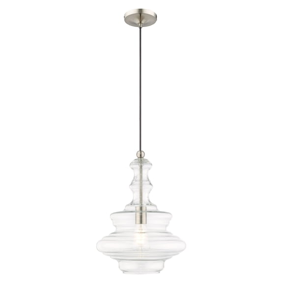Livex Lighting - Art Glass - 1 Light Mini Pendant in Coastal Style - 12.25