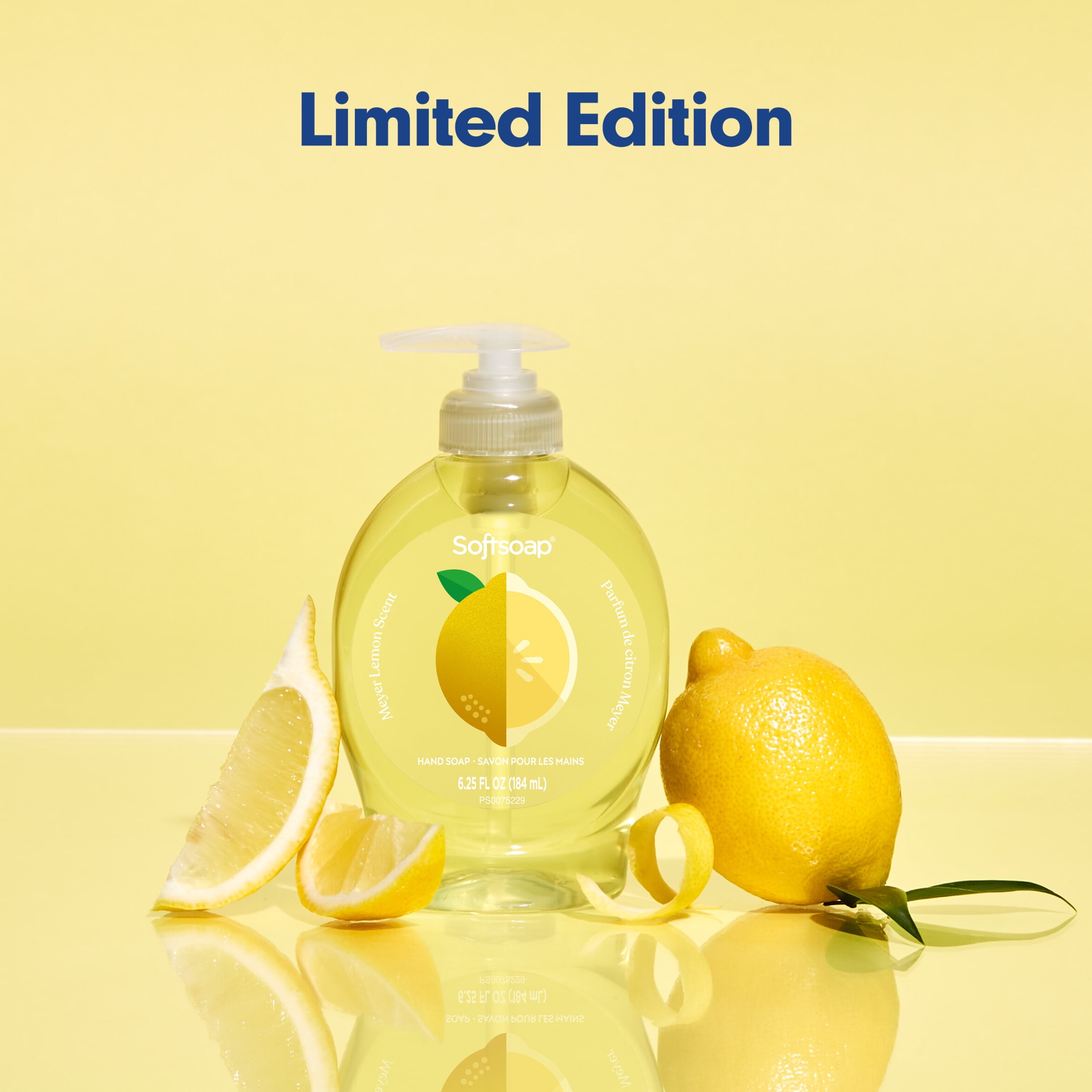 Softsoap Limited Edition Liquid Hand Soap, Meyer Lemon Scent, 6.25 fl oz Pump Bottle