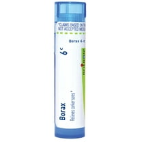 Boiron Borax 6C, Homeopathic Medicine for Pain Relief, 80 Pellets