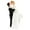 Black, variant on Happy Bride and Groom Resin Figurine - Elegant Wedding Cake Topper for Special Celebrations