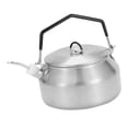 thumbnail image 4 of Bouilloire d'Extérieur, Bouilloire de Camping Bouilloire d'Eau de Camp Portable, Cafetière d'Extérieur Randonnée Barbecue Feu Théière, Bouilloire d'Eau Portable en Acier Inoxydable pour Sac à Dos, Théière de Cuisson Feu de Camp Argent, 4 of 8