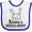 White and Royal, variant on Inktastic Nana Bunny Grandchild Boys or Girls Baby Bib