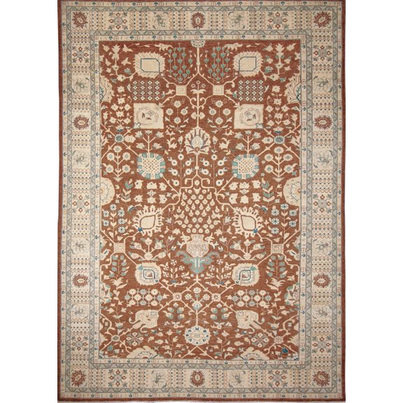 Sun-Faded M06 Lt. Brown/Ivory Rug, 10'0" x 13'7"
